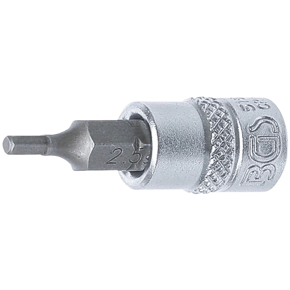 Bit-Einsatz, Antrieb Innenvierkant 6,3 mm (1/4"), Innensechskant 2,5 mm