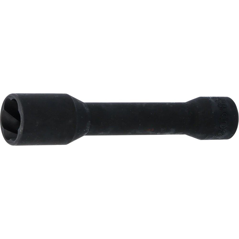Spiral-Profil-Steckschlüssel-Einsatz / Schraubenausdreher, tief, Antrieb Innenvierkant 12,5 mm (1/2"), SW 22 mm