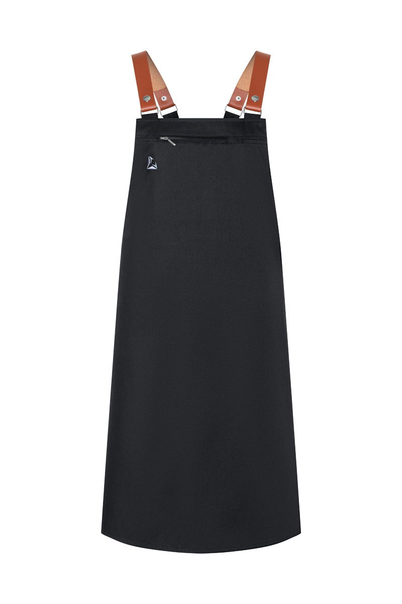 DIAMOND CUT® Bib Apron with Genuine Leather Straps