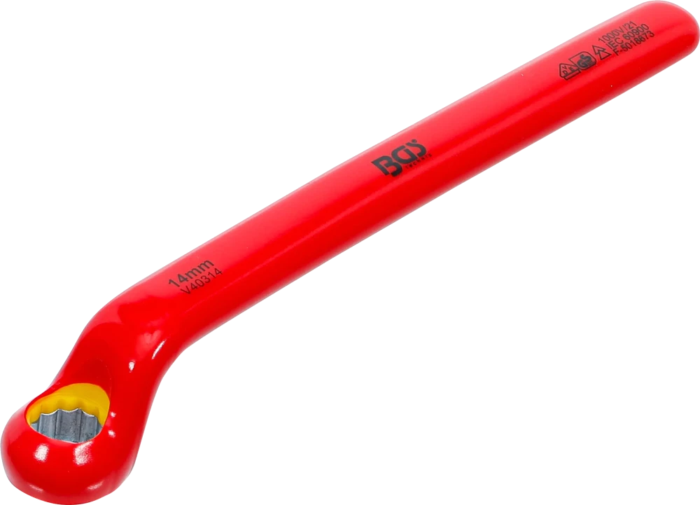 VDE-Einringschlüssel, tief gekröpft, SW 14 mm