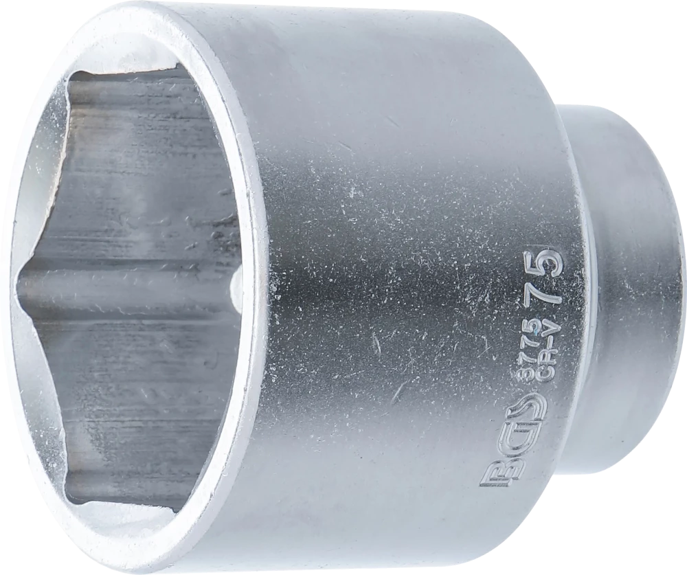 Steckschlüssel-Einsatz Sechskant, Antrieb Innenvierkant 25 mm (1"), SW 75 mm