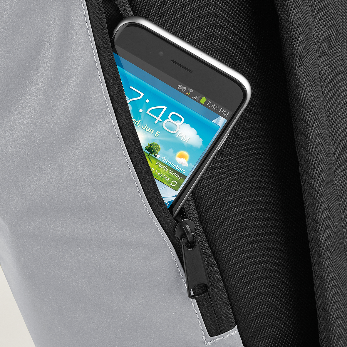 Tasche – Reflective Roll-Top Backpack