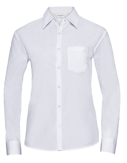 Bluse – Ladies' Long Sleeve Classic Polycotton Poplin Shirt