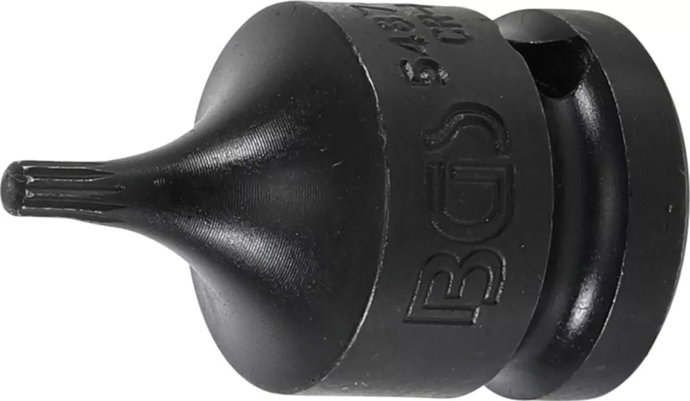Kraft-Bit-Einsatz, Länge 43 mm, Antrieb Innenvierkant 12,5 mm (1/2"), Innenvielzahn (für XZN) M4