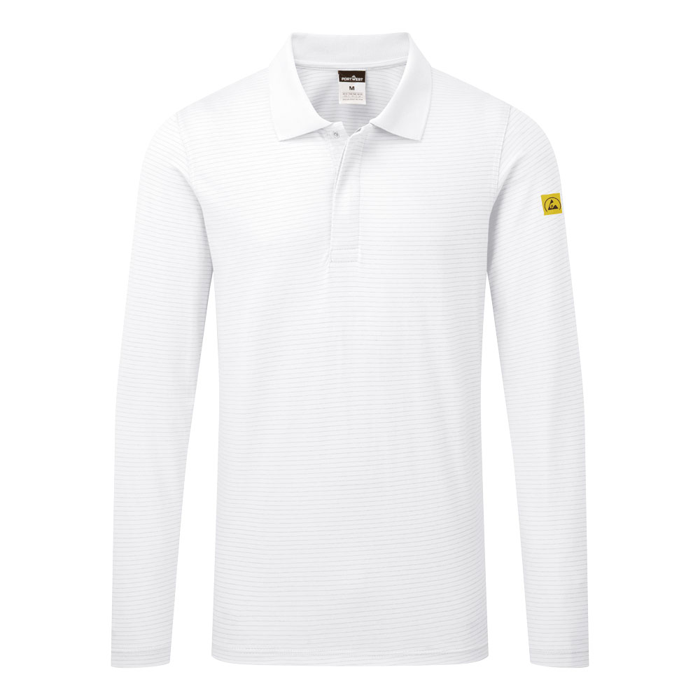 Antistatisches ESD-Poloshirt langarm