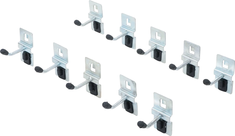Einzelhaken-Satz, 40 mm, für Schrankwand-System, 10-tlg.