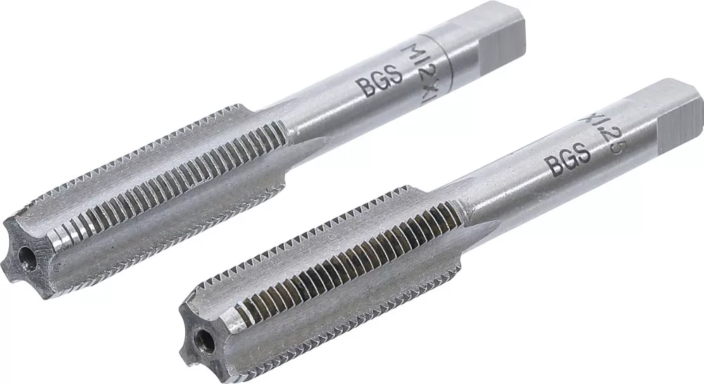Gewindebohrer, Vor- und Fertigschneider, M12 x 1,25, 2-tlg.