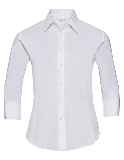 Bluse – Ladies' Long Sleeve Classic Pure Cotton Poplin Shirt