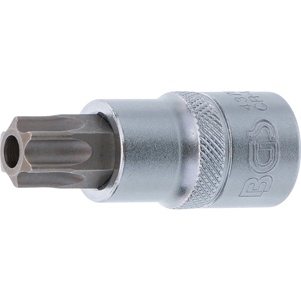 Bit-Einsatz, Antrieb Innenvierkant 12,5 mm (1/2"), T-Profil (für Torx) mit Bohrung T60