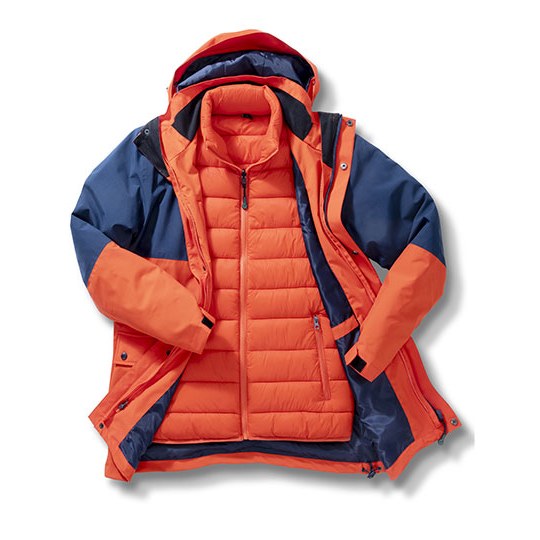 Recycled 3-In-1 Padded Ripstop Jacket