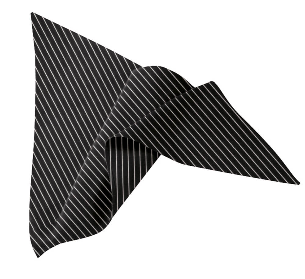 Halstuch B 115 x L 75 x L 75cm Nadelstreifen