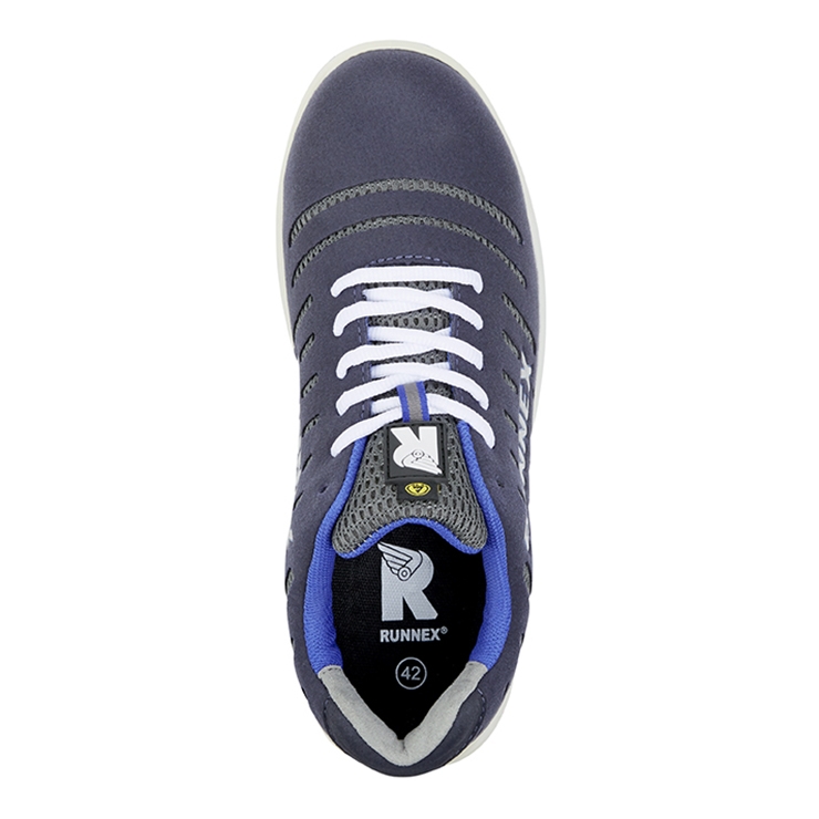 RUNNEX® S1PS-ESD-Sicherheitshalbschuhe FlexStar blau/weiß/grau