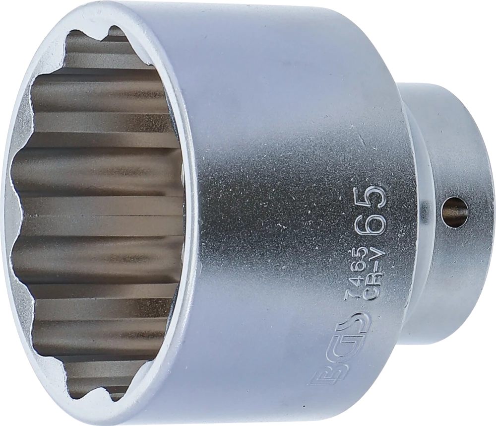 Steckschlüssel-Einsatz Zwölfkant, Antrieb Innenvierkant 20 mm (3/4"), SW 65 mm
