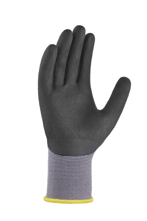 teXXor® Nylon-Strickhandschuhe BLACK TOUCH® grau/schwarz