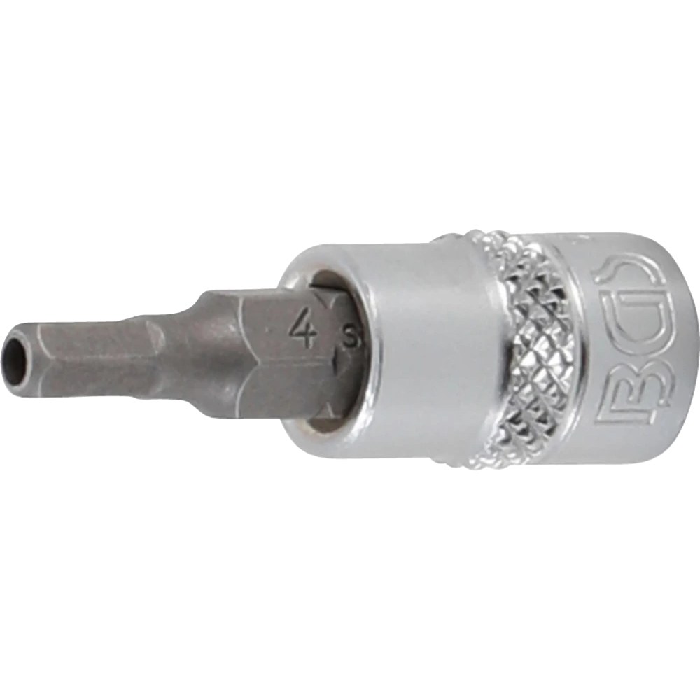 Bit-Einsatz, Antrieb Innenvierkant 6,3 mm (1/4"), Innensechskant mit Bohrung 4 mm