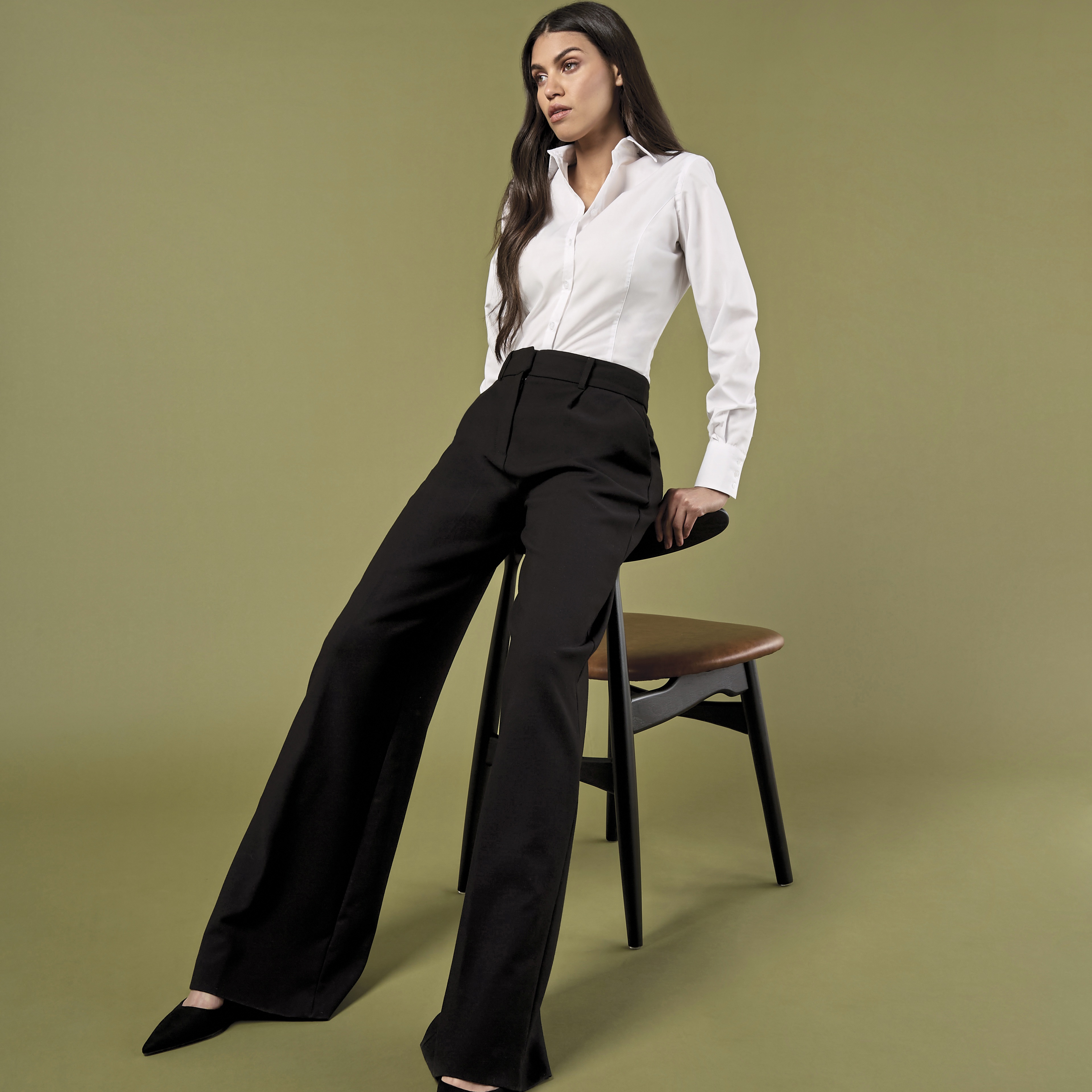 Bluse – Women´s Tailored Fit Business Shirt Long Sleeve