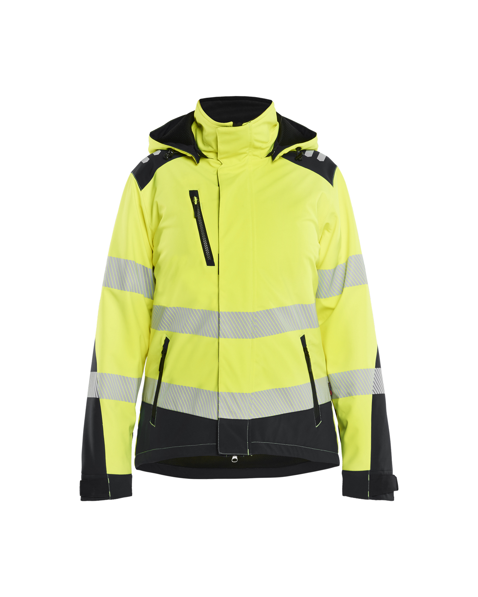 Damen High Vis Softshell Winterjacke
