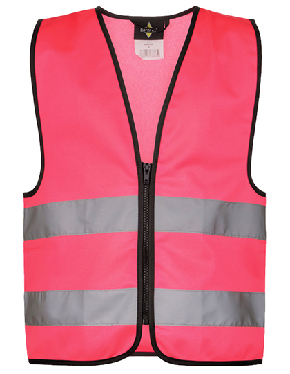 Weste – Kids´ Hi-Vis Safety Vest With Front Zipper Aalborg