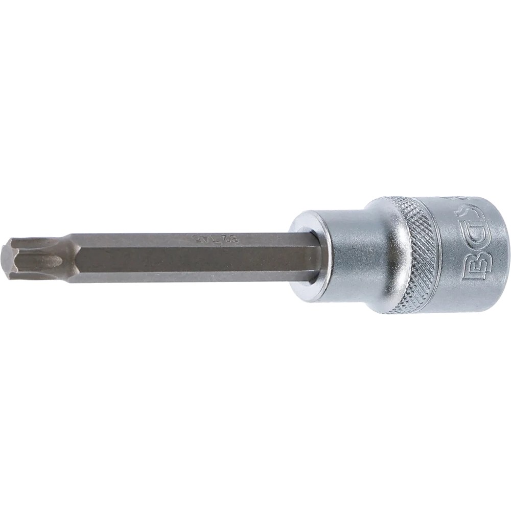Bit-Einsatz, Länge 100 mm, Antrieb Innenvierkant 12,5 mm (1/2"), T-Profil (für Torx) T45