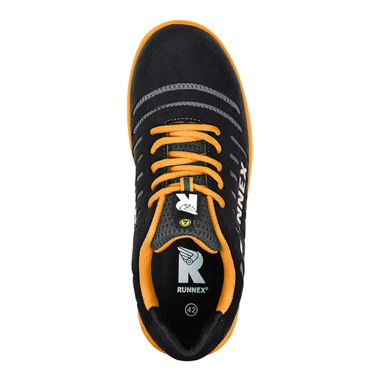 RUNNEX® S1PS-ESD-Sicherheitshalbschuhe FlexStar schwarz/orange