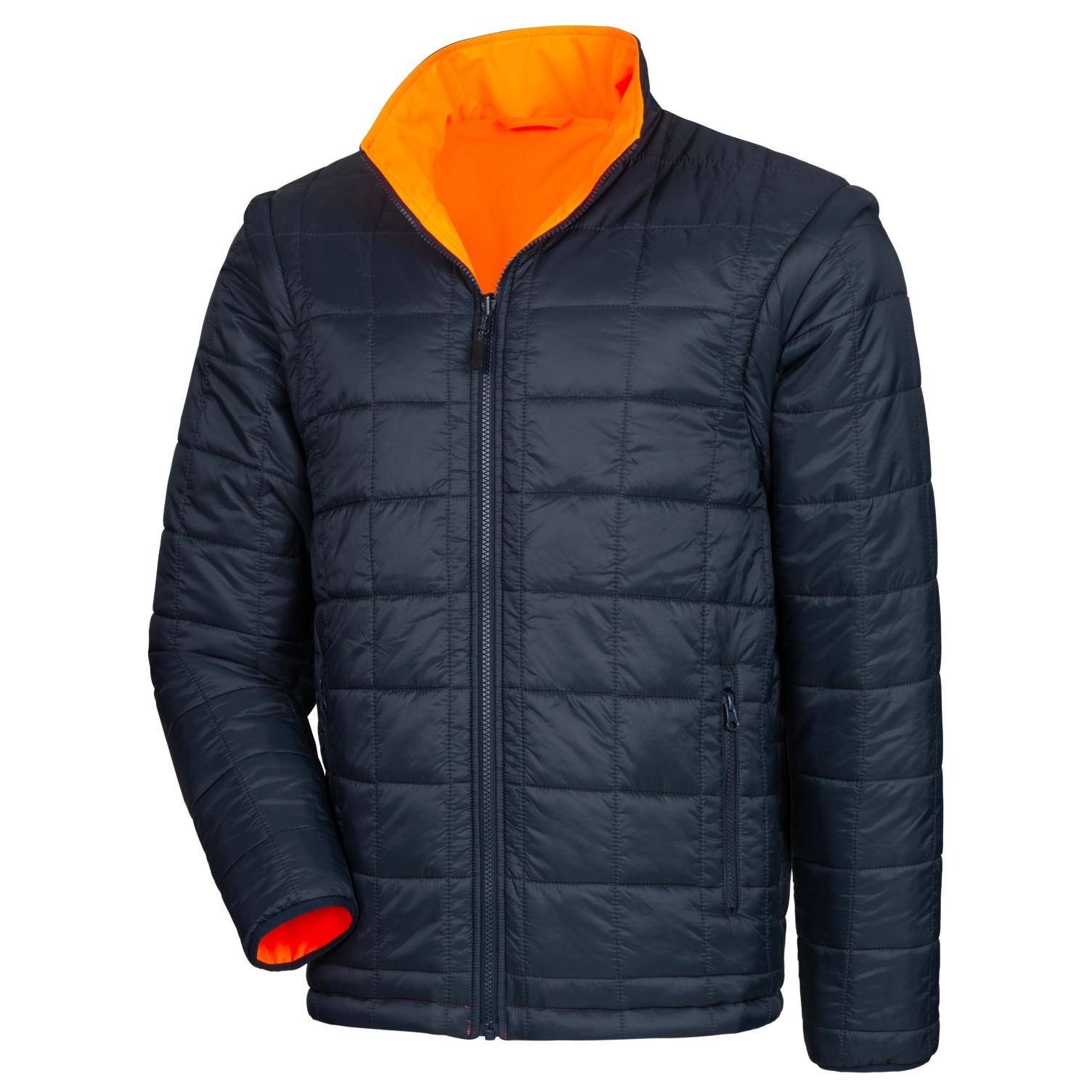 Parka MOTION TEX VIZ PLUS Warn-Multifunktionsjacke neonorange / marineblau