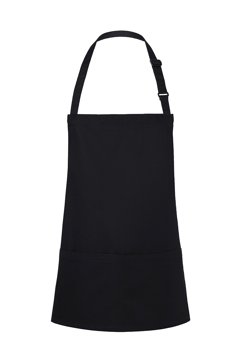 Kurze Latzschürze Basic mit Schnalle und Tasche