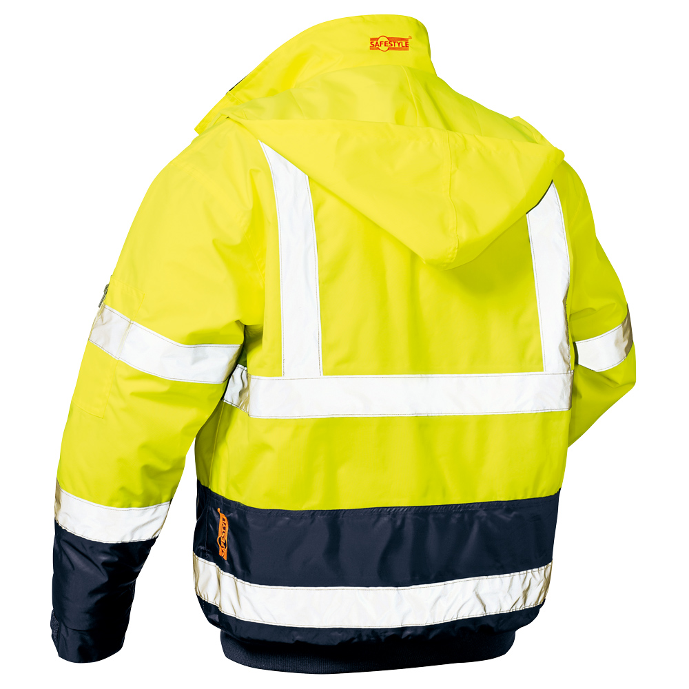 Warnschutz-Pilotjacke Gelb/Marine Axel