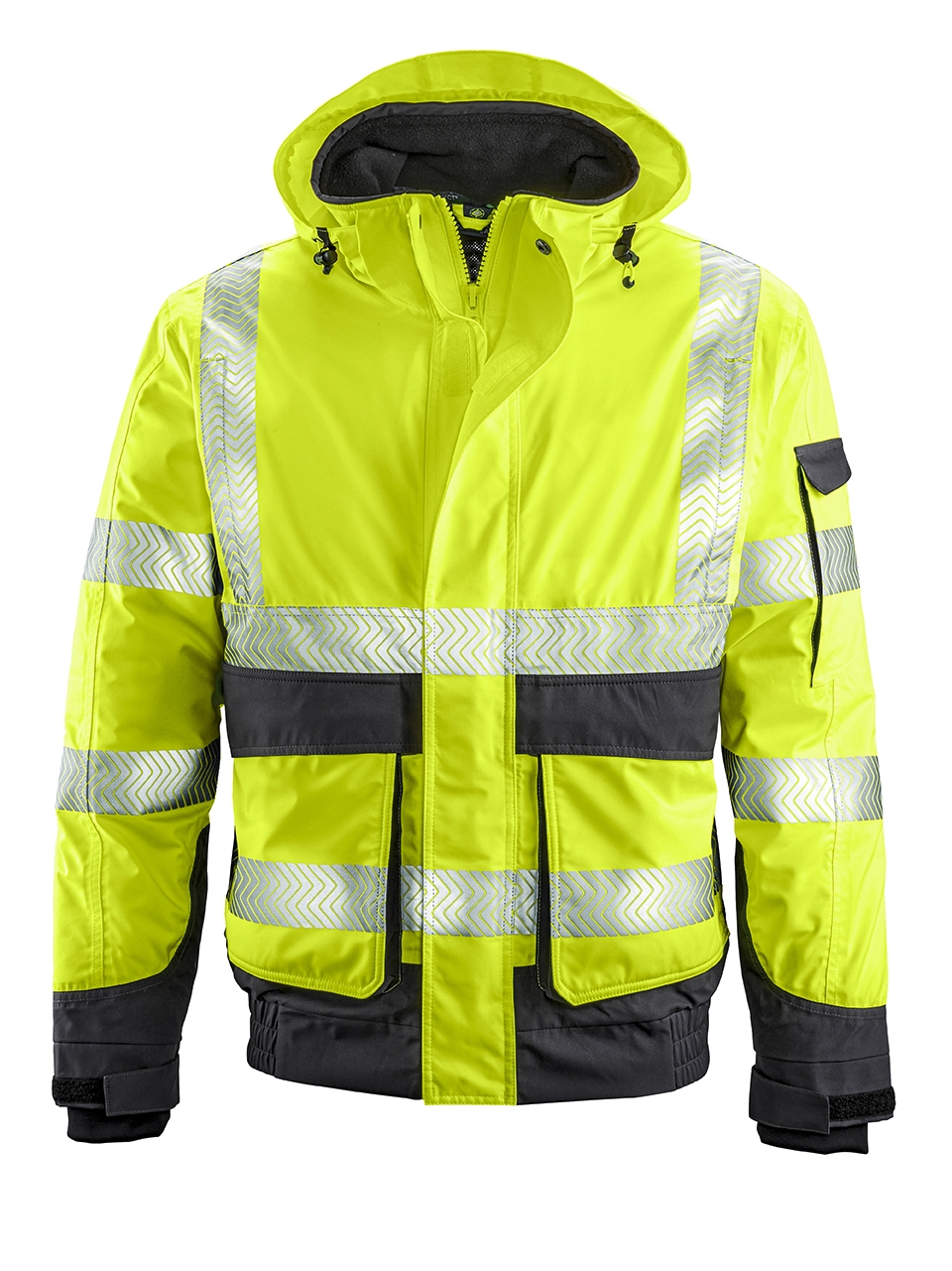 4PROTECT® Warn-Wetterschutz-Blouson NEWARK leuchtgelb/grau