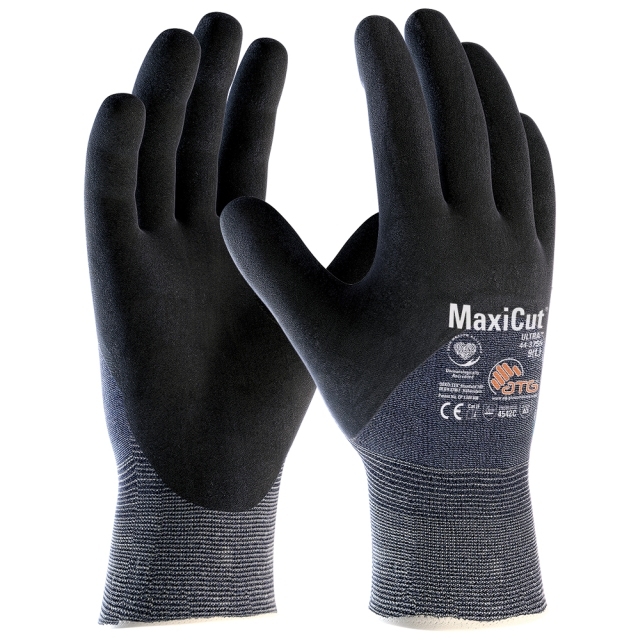 MaxiCut® Ultra™ Schnittschutz-Strickhandschuhe (44-3755) schwarz/blau