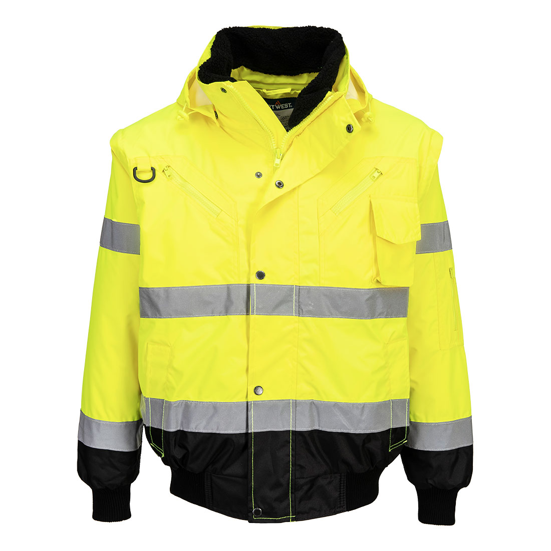Hi-Vis 3-in-1 Kontrast Pilotjacke
