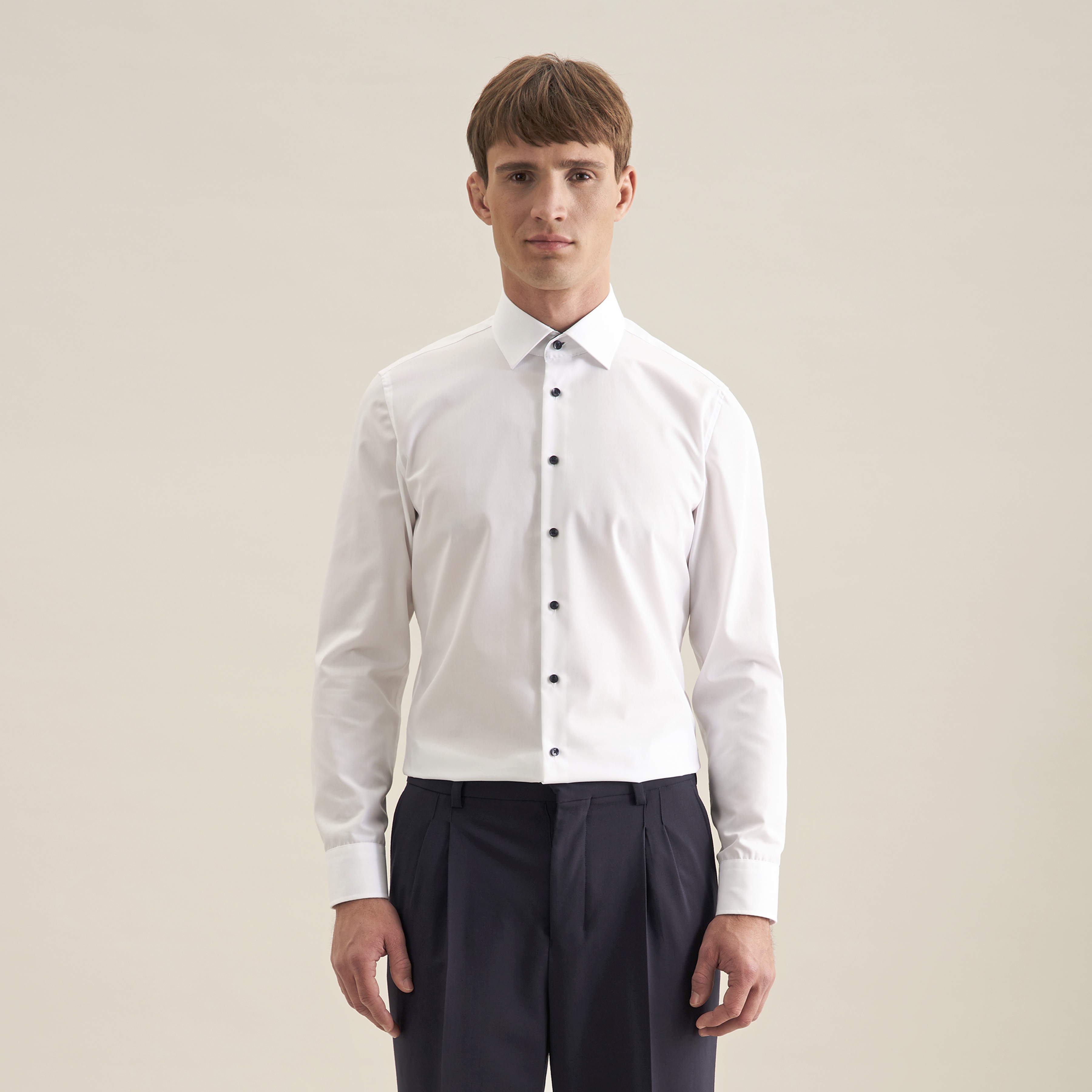 Hemd – Men´s Shirt Poplin Shaped Fit Long Sleeve