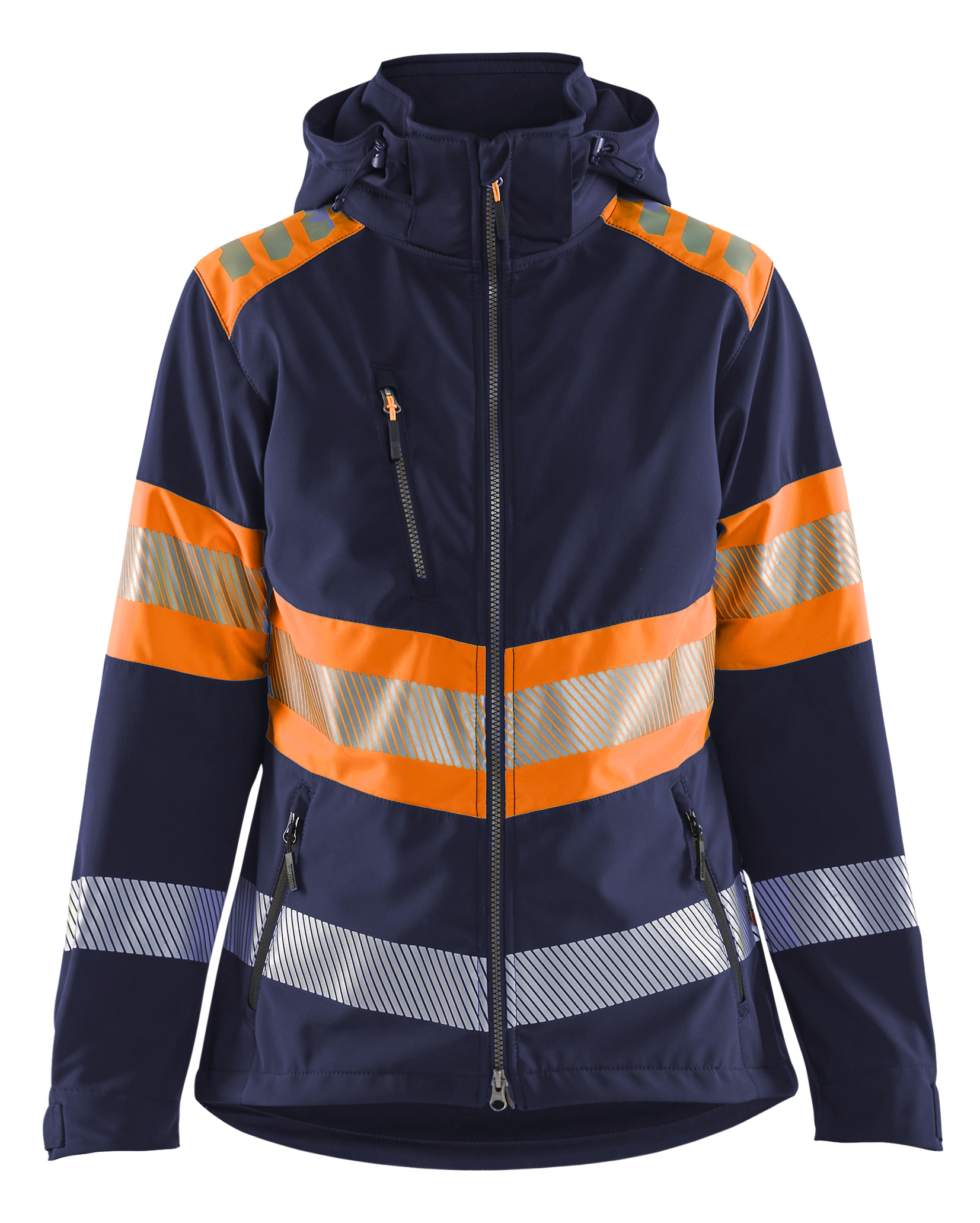 Damen High Vis Softshell Jacke