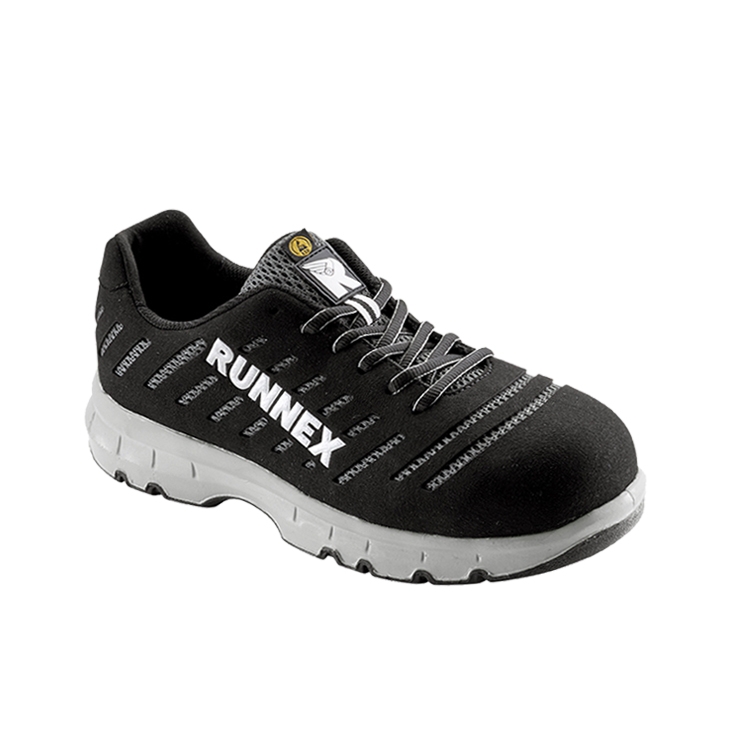 RUNNEX® S1PS-ESD-Sicherheitshalbschuhe FlexStar schwarz/silber