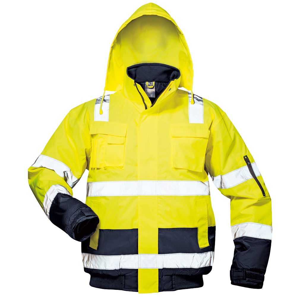 Warnschutz-Pilotjacke Gelb/Marine Axel