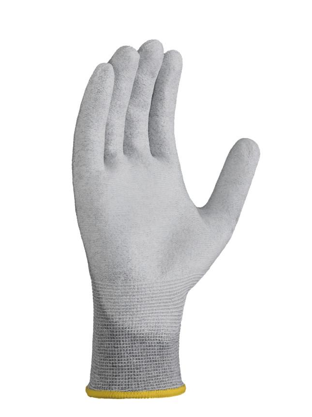 teXXor® Strickhandschuhe ESD 2 grau/ weiß