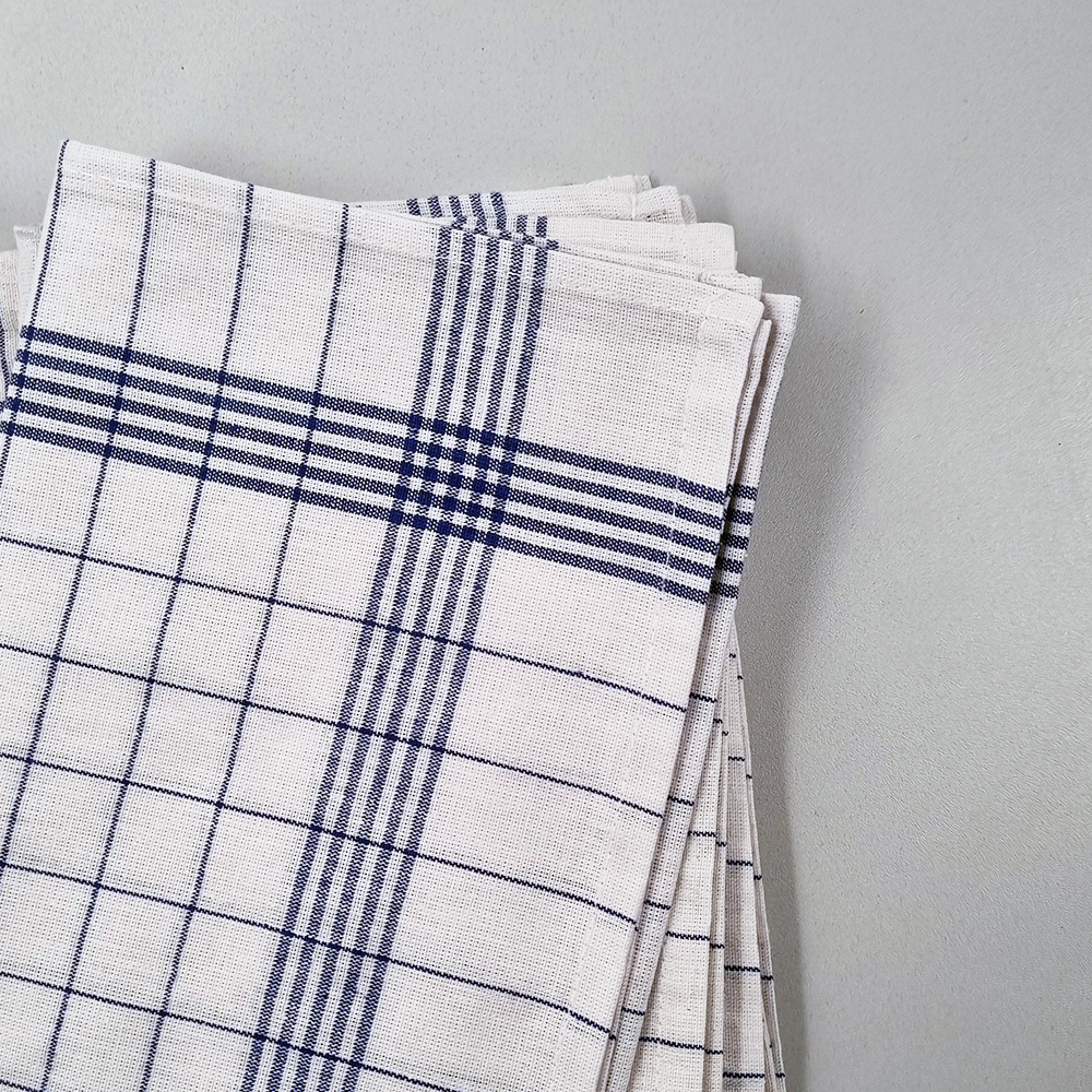 Geschirrtuch weiß-blau 5er Pack