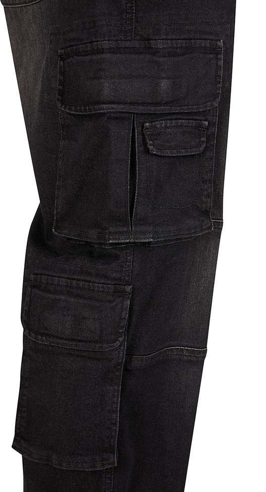 Denim Cargo Pants