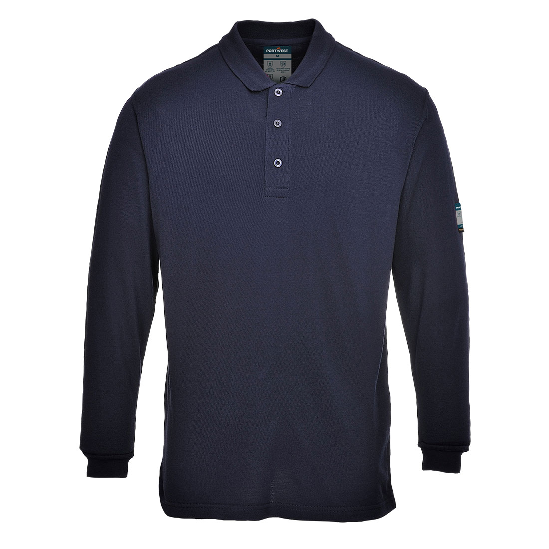 Modaflame Knit FR Poloshirt Langarm