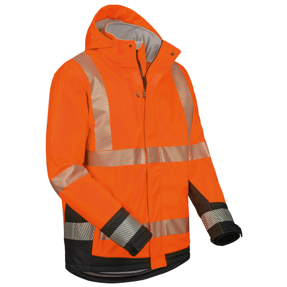 Wattierte Warnschutz-Softshelljacke Lukas