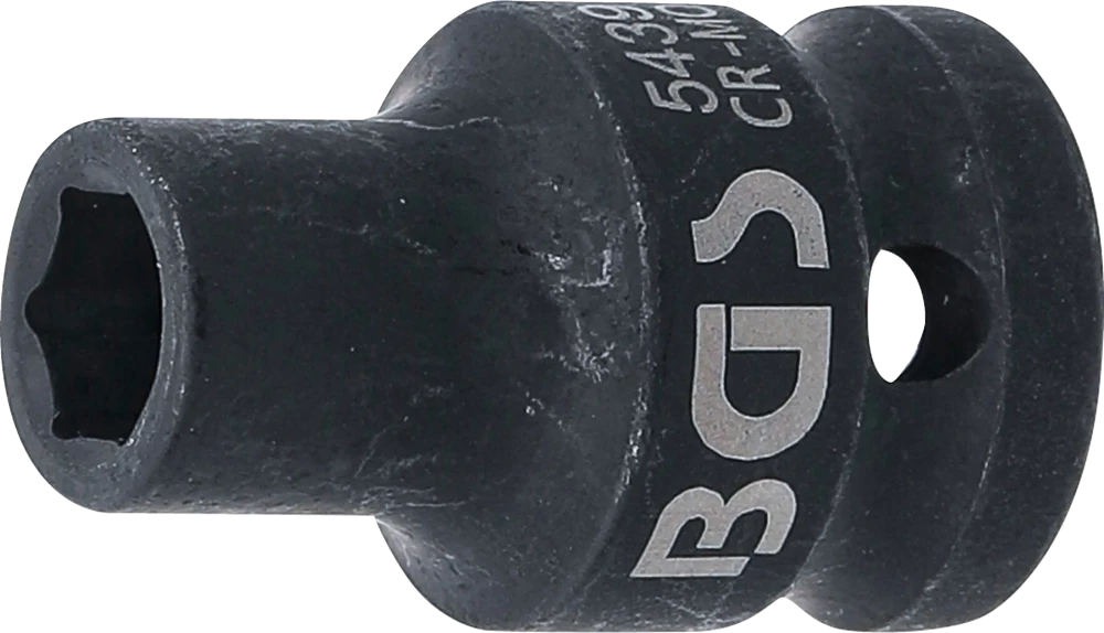 Kraft-Steckschlüssel-Einsatz Sechskant, Antrieb Innenvierkant 12,5 (1/2"), SW 9 mm