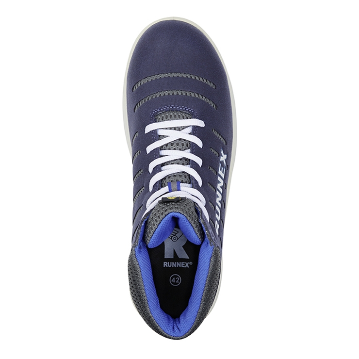 RUNNEX® S1PS-ESD-Sicherheitsschnürstiefel FlexStar blau/weiß/grau