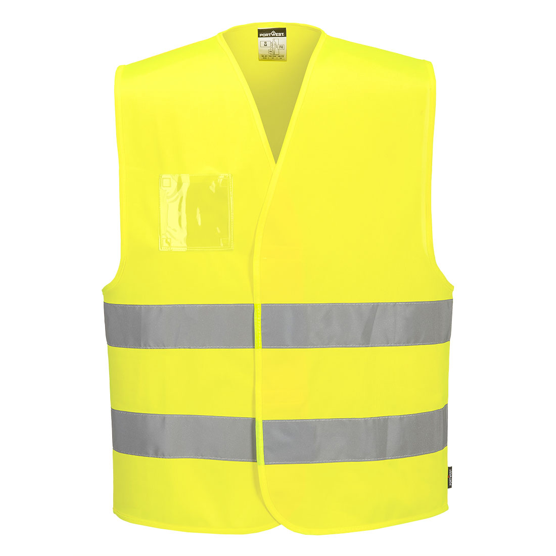 Portwest Hi-Vis Weste Mit Dualer Ausweistasche Und Zwei Reflexstreifen
