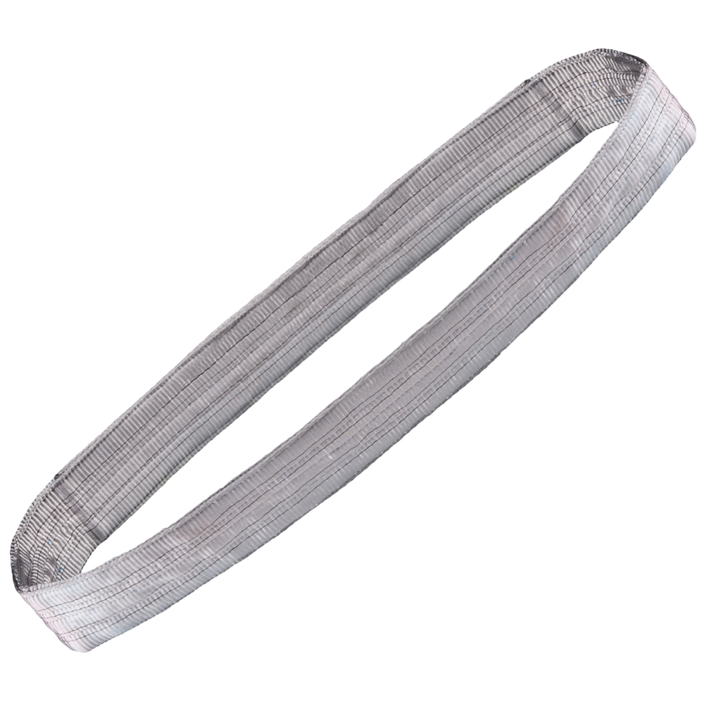 Einweg-Hebeband, DIN 60005, WLL 750KG, Grau 0,5 Meter