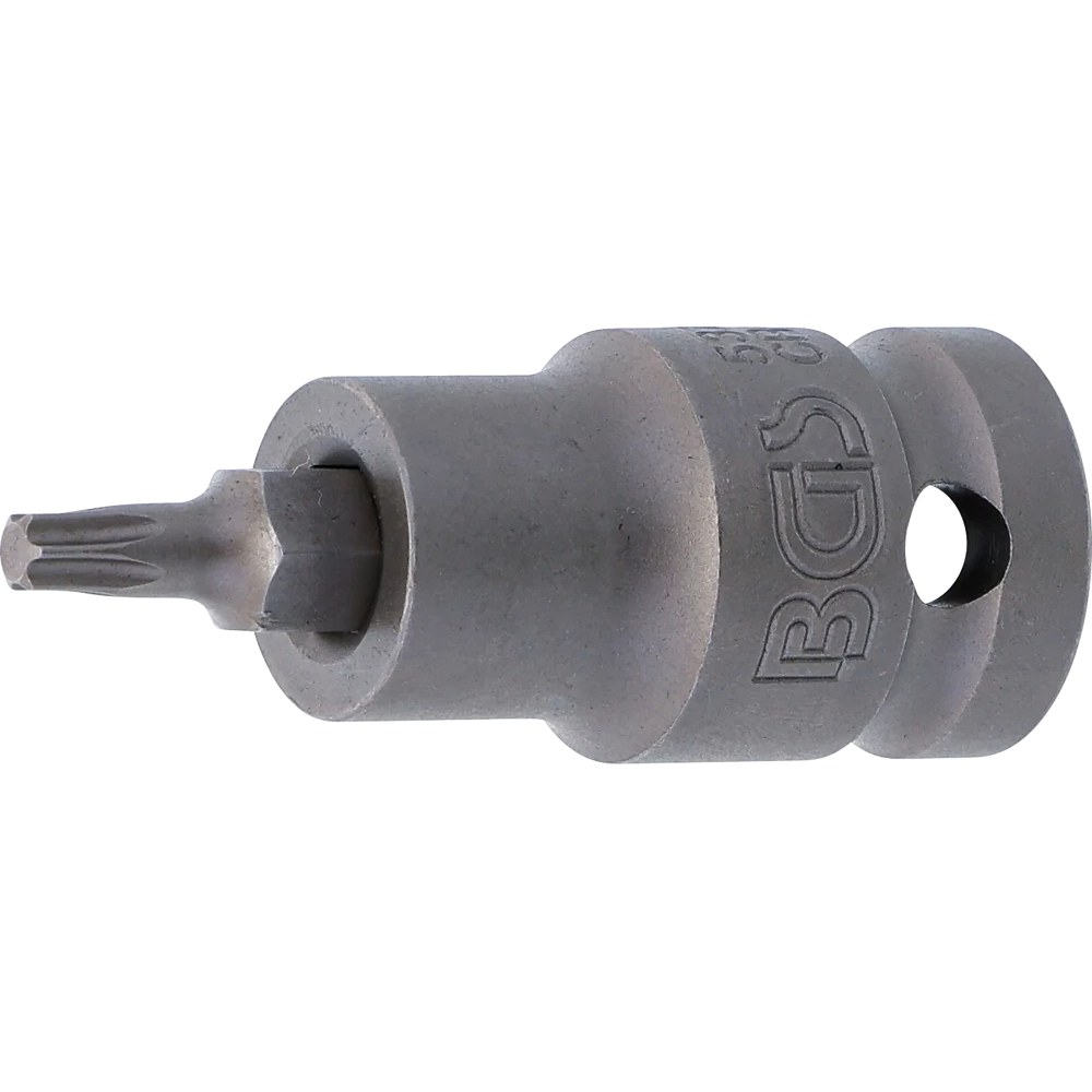 Kraft-Bit-Einsatz, Länge 55 mm, Antrieb Innenvierkant 12,5 mm (1/2"), T-Profil (für Torx) T25