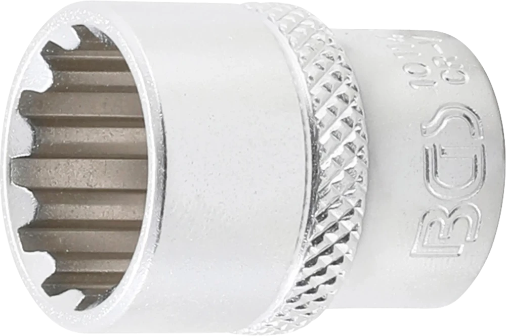Steckschlüssel-Einsatz Gear Lock, Antrieb Innenvierkant 6,3 mm (1/4"), SW 14 mm