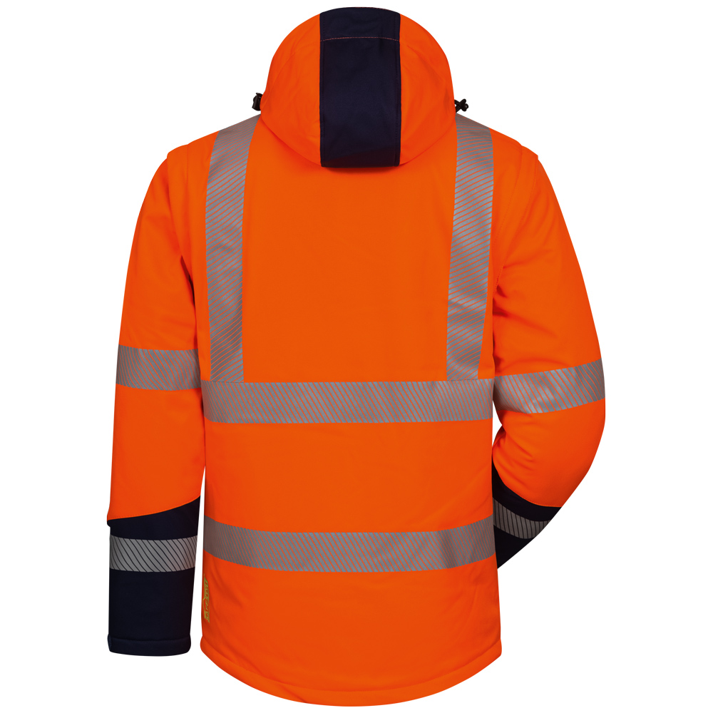Wattierte Warnschutz-Softshelljacke Sverre