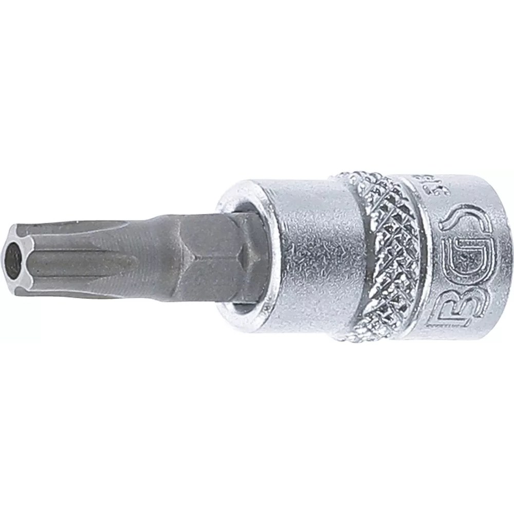 Bit-Einsatz, Antrieb Innenvierkant 6,3 mm (1/4"), TS-Profil (für Torx Plus) mit Bohrung TS30