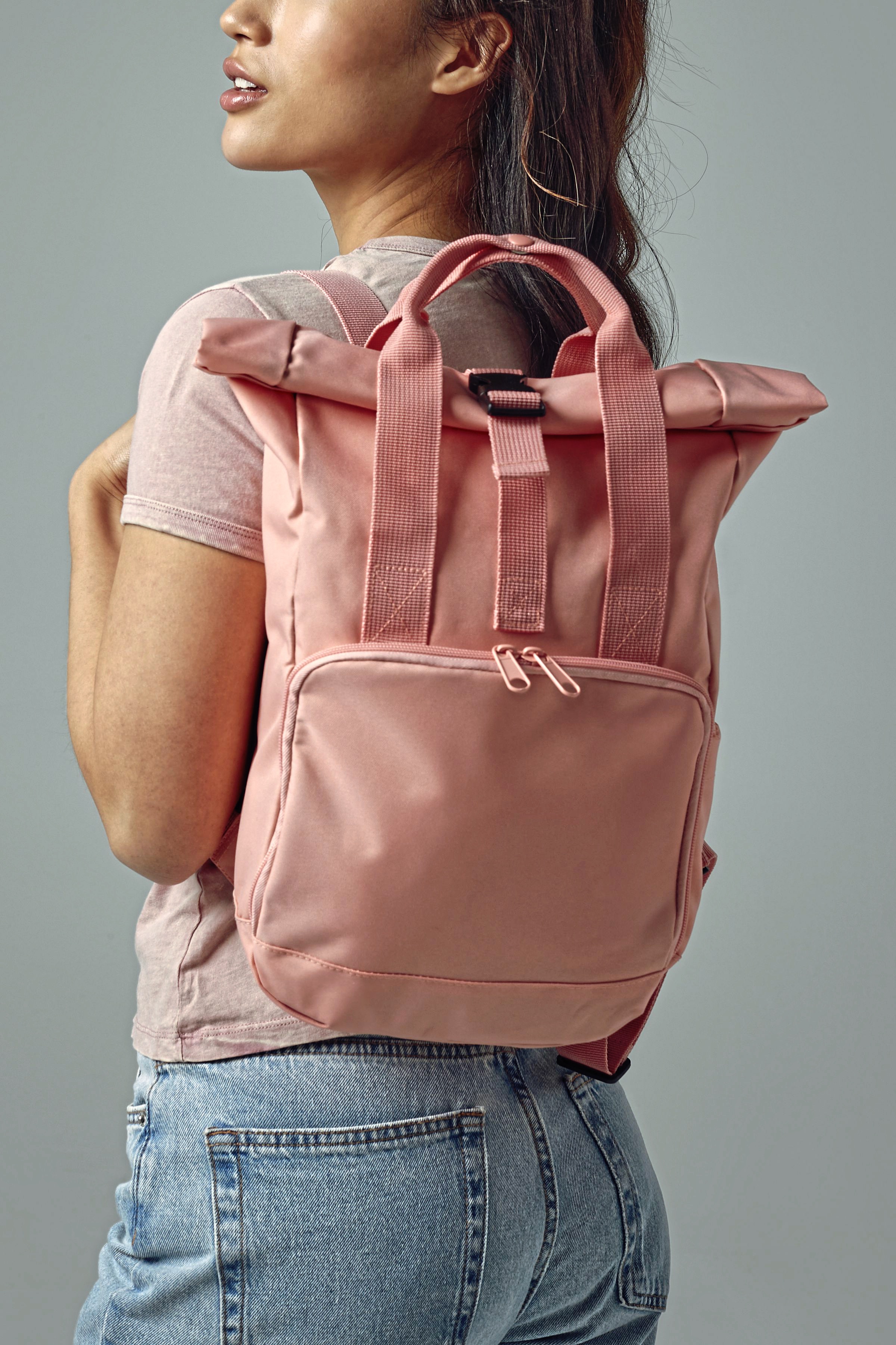Tasche – Recycled Mini Twin Handle Roll-Top Backpack