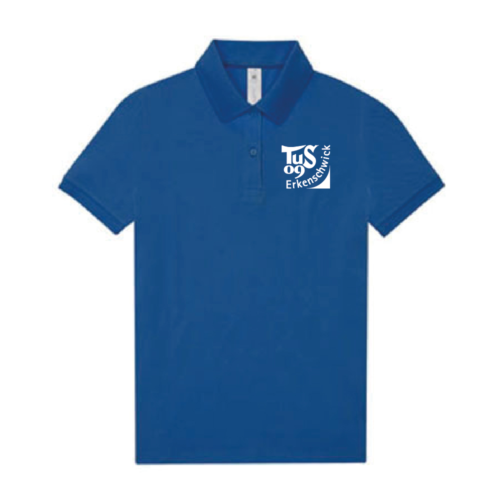 Damen Poloshirt, royal blau