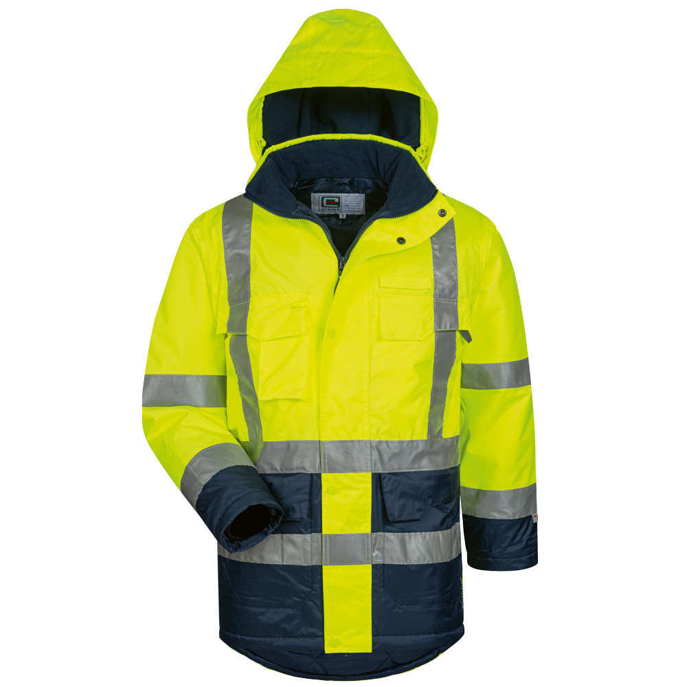 Warnschutzparka Gelb/Marine Jannis